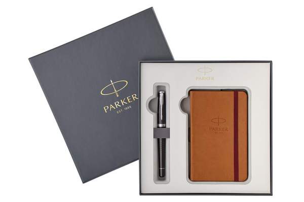 Подарочный набор Parker: Перьевая ручка Parker Urban Premium Ebony + блокнот