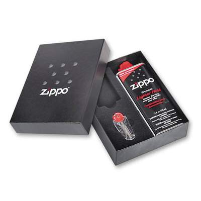 Подарочный набор Zippo (кремни + топливо, 125 мл + место для широкой зажигалки), 118х43х145 мм