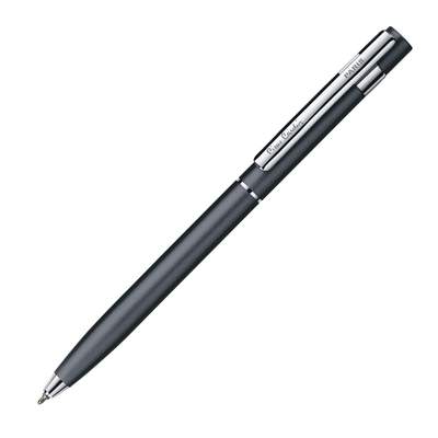 Шариковая ручка Pierre Cardin EASY. Корпус - алюминий, детали дизайна - сталь и хром.Цвет - серый.