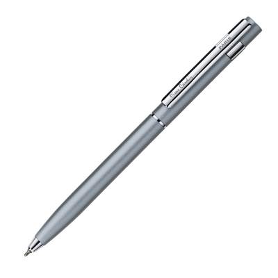 Шариковая ручка Pierre Cardin EASY. Корпус - алюминий, детали дизайна - сталь и хром. Цвет - серебр.