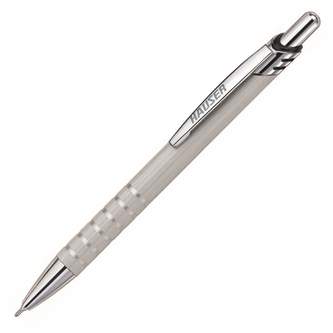 Шариковая ручка Hauser Brussels, серебристая, алюминий