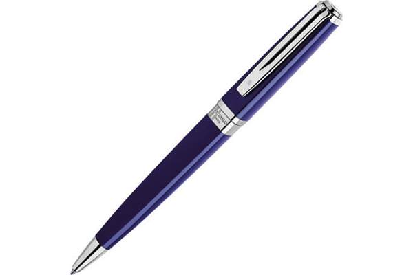 Шариковая ручка Waterman Exception Slim Blue ST. Детали дизайна: посеребрение.