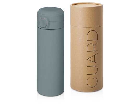 Вакуумная термокружка c кнопкой Guard, soft-touch, 400 мл (id: 7101) 