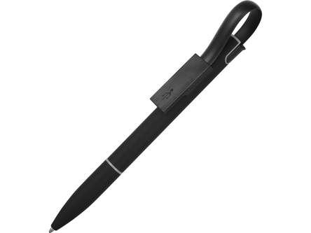 Ручка металлическая шариковая Connect с кабелем USB 2 в 1