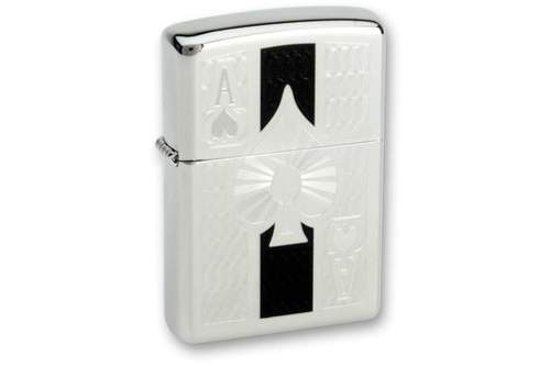 Zippo Ace High Polish Chrome