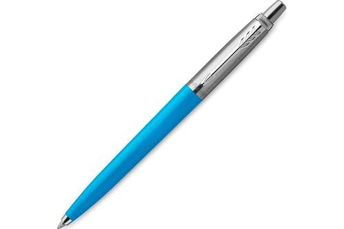 Шариковая ручка Parker Jotter, цвет SKY BLUE, цвет чернил синий, толщина линии M , в подарочной коробке