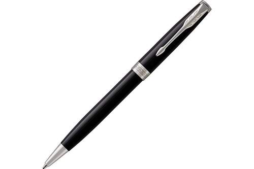 Шариковая ручка Parker Sonnet , Lacquer Deep Black CT, стержень: M, цвет чернил: black , в подарочной упаковке