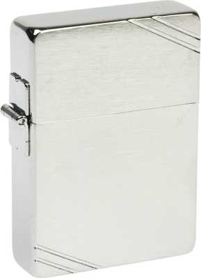 1935 Зажигалка ZIPPO 1935 ReplicaTM с покрытием Brushed Chrome, латунь/сталь, серебристая, матова