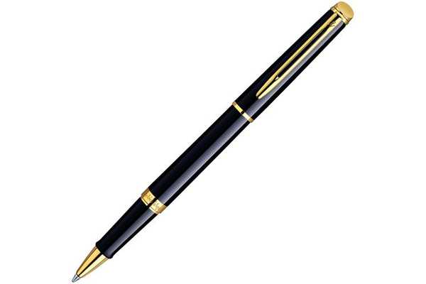 Роллерная ручка Waterman Hemisphere Essential Black GT. Корпус и колпачок - лаковые