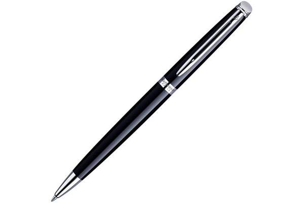 Шариковая ручка Waterman Hemisphere Essential Black CT. Корпус и колпачок - лаковые