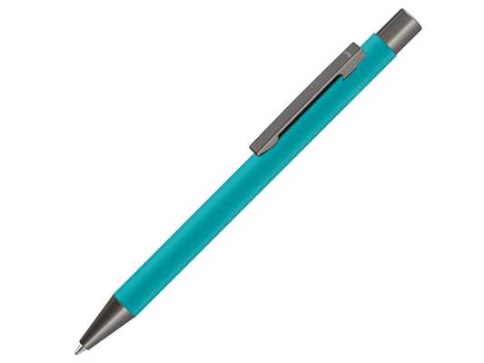 Ручка металлическая шариковая Straight Gum soft-touch с зеркальной гравировкой (id: 4973) 