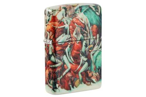 Зажигалка Zippo Classic с покрытием White Matte, латунь/сталь, разноцветная, матовая, 38x13x57 мм