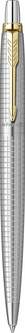 Шариковая ручка Parker "Jotter 70th Stainless Steel GT", стержень: Mblue (толщина линии 1,0мм) в подарочной коробке