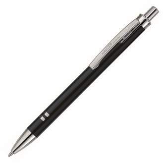 Шариковая ручка Hauser Munich, черная, алюминий