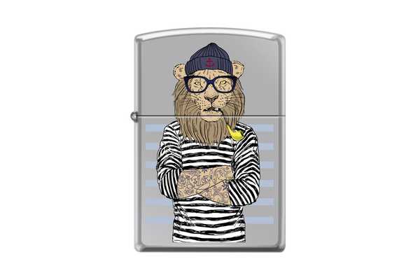 Zippo Левморяк High Polish Chrome