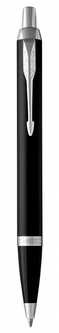 Шариковая ручка Parker IM Metal Black CT лак матовый, стержень: M, цвет чернил: black, в подарочной упаковке.