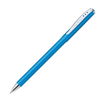 Шариковая ручка Pierre Cardin Actuel, цвет - голубой металлик. Упаковка Р-1