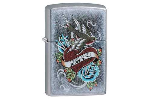 Zippo Vintage Tattoo Street Chrome