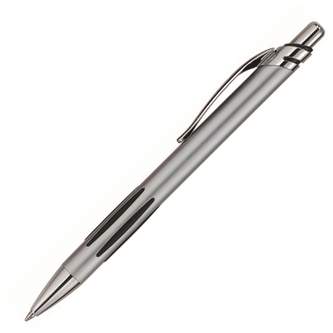 Шариковая ручка Hauser Galaxy, серебристая, алюминий