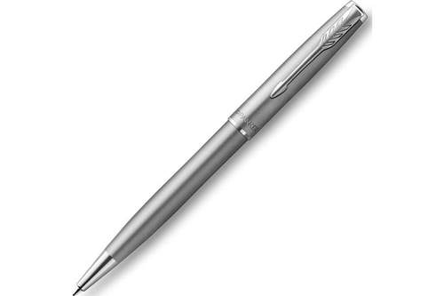 Шариковая ручка Parker Sonnet Stainless Steel , толщина линии M, цвет чернил черный, в подарочной упаковке