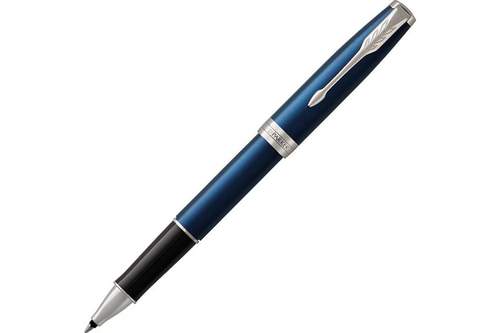 Ручка-роллер Parker Sonnet Blue Subtle CT, стержень: F, цвет чернил: black, в подарочной упаковке