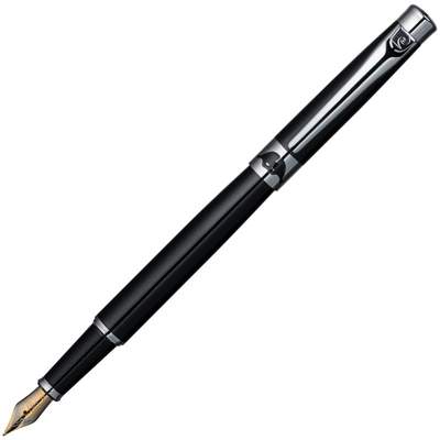 Перьевая ручка Pierre Cardin VENEZIA, цвет - черный. Перо - сталь. Упаковка B.