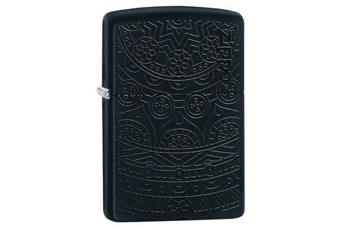 Zippo Tone on Tone Design Black Matte