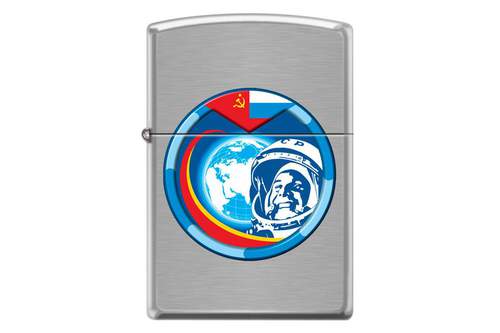 Zippo Гагарин Brushed Chrome