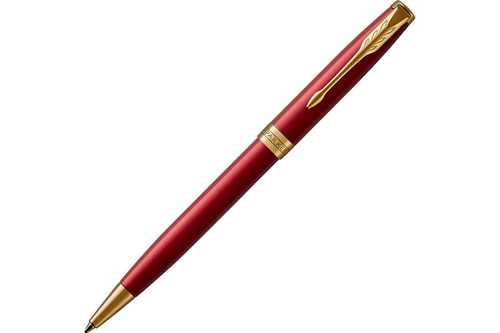 Шариковая ручка Parker Sonnet , Lacquer Intense Red GT, стержень: M, цвет чернил: black , в подарочной упаковке