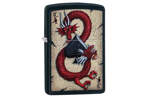 Zippo Dragon Ace Black Matte