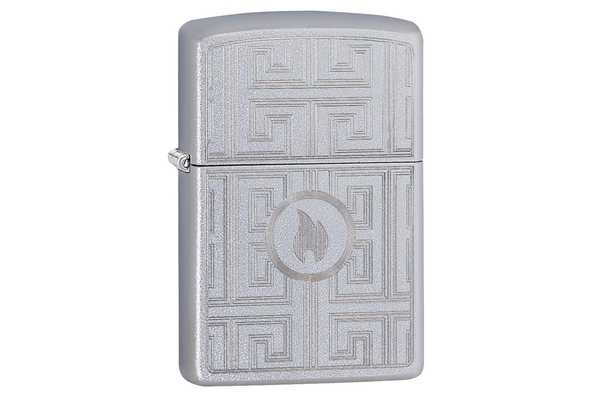 Zippo Labyrinth Satin Chrome