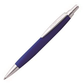 Шариковая ручка Hauser Triangle, синяя, алюминий