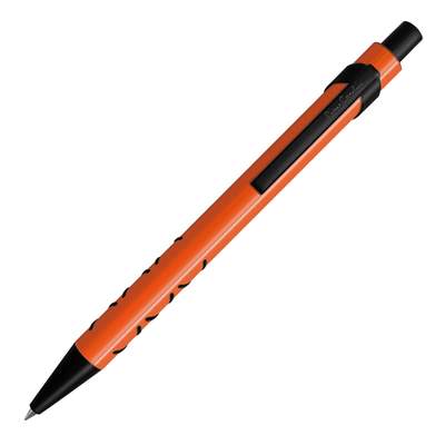 Шариковая ручка Pierre Cardin ACTUEL. Корпус - алюминий, отделка - металл и силикон. Цвет - оранжев.
