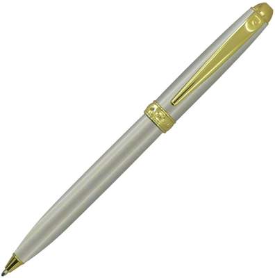 Шариковая ручка Pierre Cardin ECO,корпус латунь и лак.Детали дизайна-сталь и позолота.Матовый.