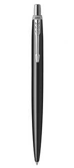 Шариковая ручка Parker Jotter Essential, Satin Black CT, стержень: M, цвет чернил : blue