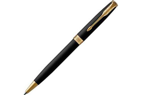 Шариковая ручка Parker Sonnet , Matte Black GT, стержень: M, цвет чернил: black , в подарочной упаковке
