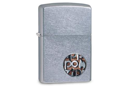 Zippo Button Street Chrome