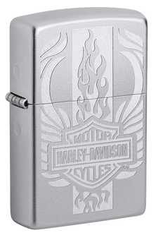 Zippo HarleyDavidson c покрытием Satin Chrome