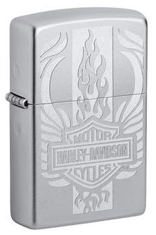 Zippo HarleyDavidson c покрытием Satin Chrome