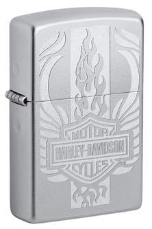 Zippo HarleyDavidson c покрытием Satin Chrome