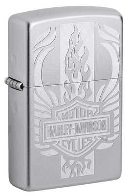 Zippo HarleyDavidson c покрытием Satin Chrome