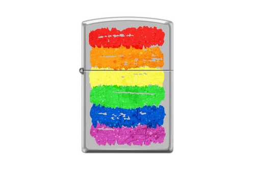 Zippo Радуга c Satin Chrome