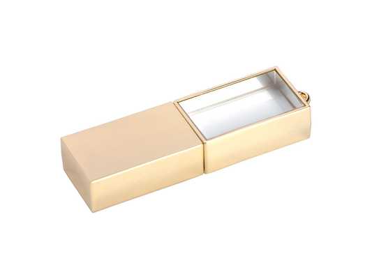 USB 2.0- флешка на 512 Мб кристалл в металле (id: 5926) 