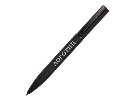 Ручка шариковая металлическая Siegfried Silver soft-touch с зеркальным слоем