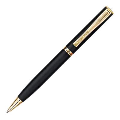 Шариковая ручка Pierre Cardin ECO, корпус: латунь,матовое черное покрытие.Упаковка Е