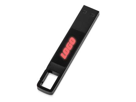 USB 2.0- флешка на 32 Гб c подсветкой логотипа Hook LED