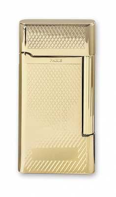 Зажигалка \'Pierre Cardin\' газовая кремниевая, сплав цинка, золото с насечкой, 3,5х0,9х6,9 см