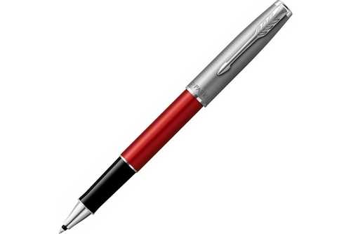Ручка роллер Parker Sonnet T546 Red CT, стержень: F, цвет чернил: black, в подарочной упаковке