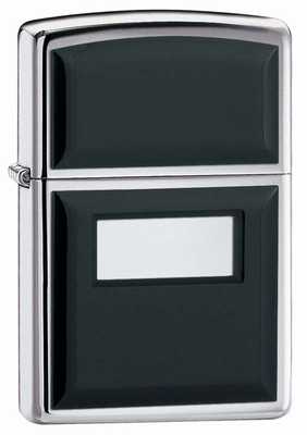 Зажигалка ZIPPO Black Ultralite® с покрытием High Polish Chrome, латунь/сталь, 36x12x56 мм