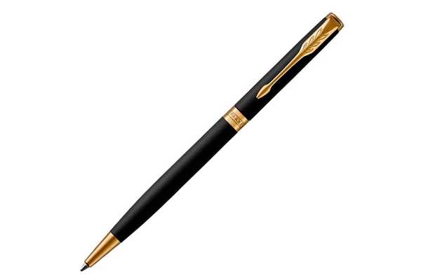 Тонкая шариковая ручка Parker ESSENTIAL Sonnet Matte Black GT